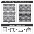 thumbnail image 2 of Alfombra reversible para exteriores DiiKoo, 244 x 305 cm, impermeable, 2 of 6