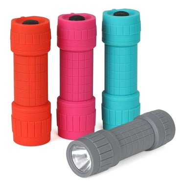 Dynato 4-Pack Mini Flashlight, Super Bright LED Flashlights Set with AAA Batteries Included