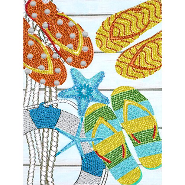 Pintura de diamante 5D DIY Kit de taladro en forma especial parcial Decoración de zapatillas Hugtrwg Para estrenar