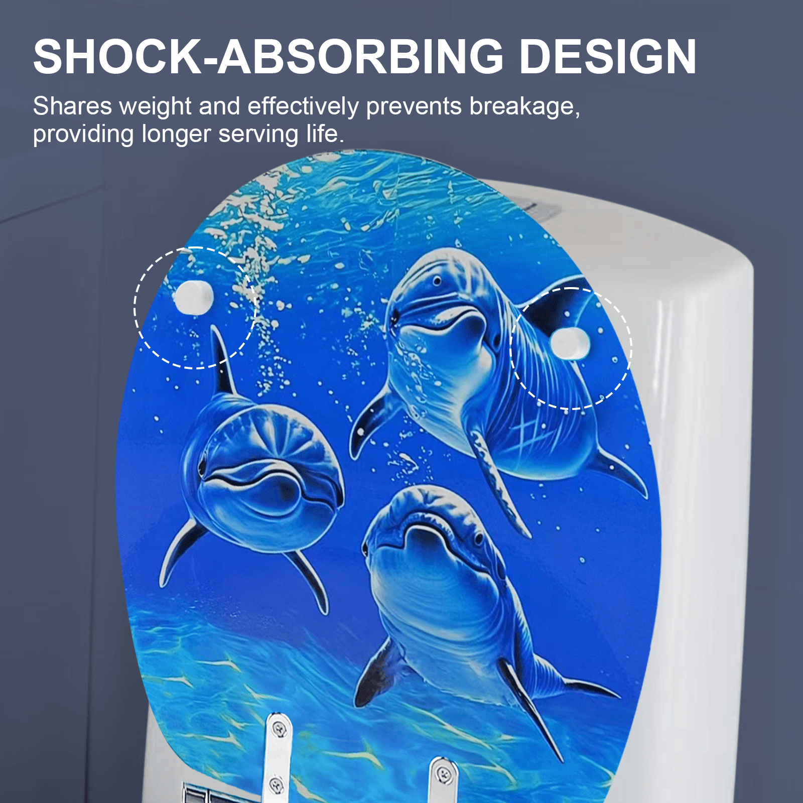 Nastarki Elongated Toilet Seat, Slow Close Wood Toilet Seats, Wooden Toilet Seats with Strong Alloy Hinges