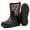 Black, variant on Women's Mid‑Calf Rubber Rain Boots, Waterproof Anti‑Slip Garden Rain Shoes with Comfortable Insole, Lightweight Outdoor Camo Work Mud Boots, Size 9