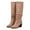Khaki, variant on Women's Knee High Boots with Pointed Toe & Chunky Mid Heel, Perfect for autumn and winter