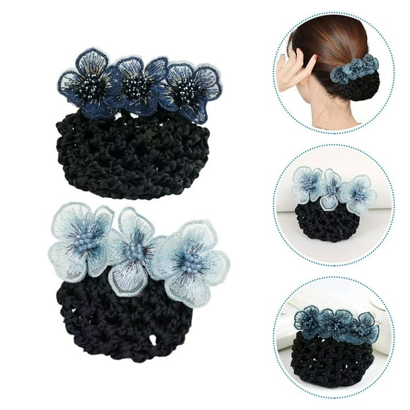 YSNOOWE 2Ud Accesorios Para Moños Con Redes Coloridas Para Complementar Vestidos Y Trajes