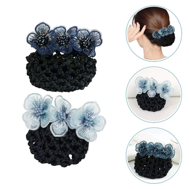 YSNOOWE 2Ud Accesorios Para Moños Con Redes Coloridas Para Complementar Vestidos Y Trajes
