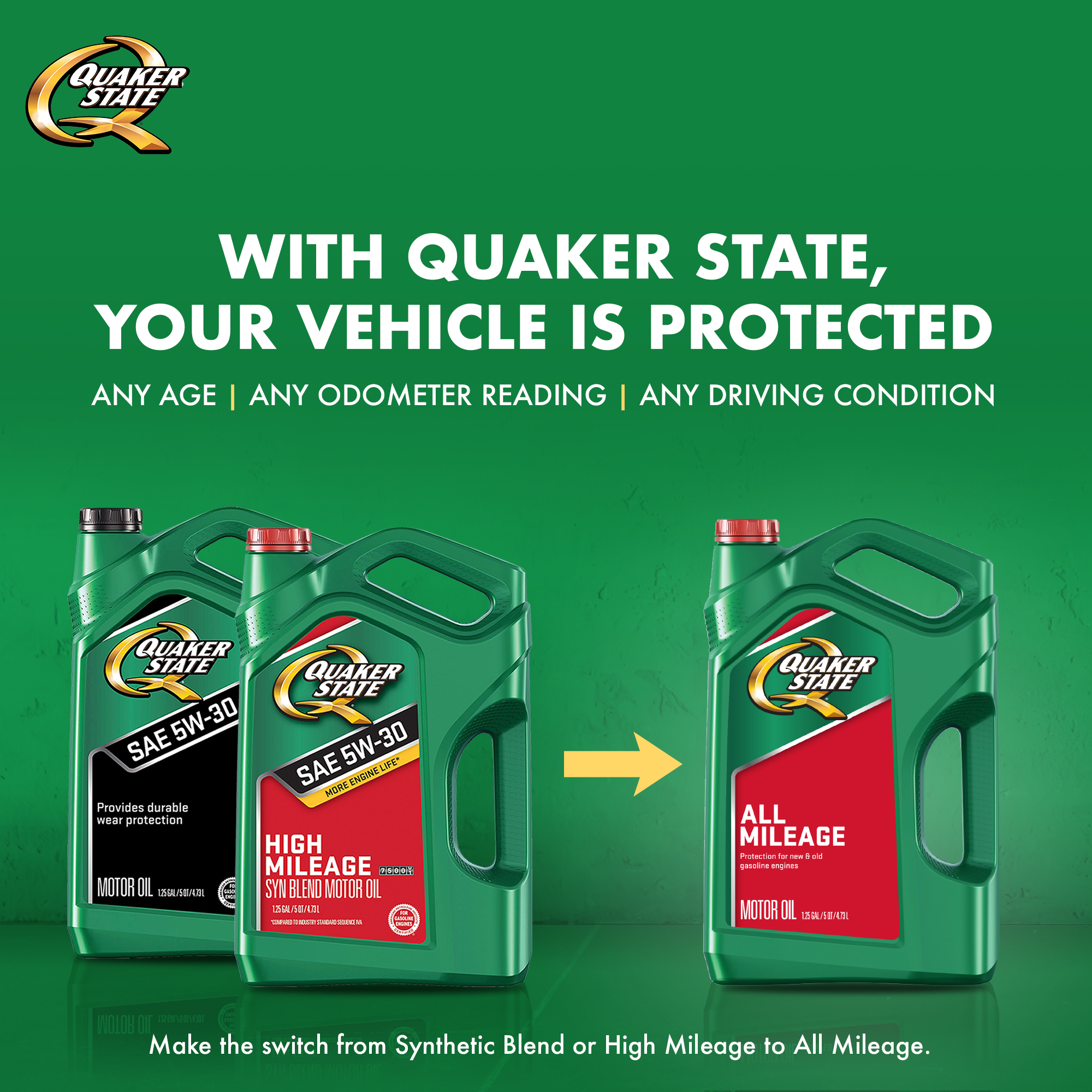 Quaker State All Mileage 10W-40 Motor Oil, 1 Quart - image 7 of 8