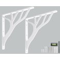 thumbnail image 1 of Juego de 2 soportes de estantería Balin Designs con forma de árbol rústico, color blanco, 30 cm, 1 of 7