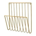thumbnail image 1 of DOLITY Hanging Wall File Holder Office Home Magazine Rack for Books Brochures files Gold, 1 of 9