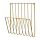 thumbnail image 1 of Revista Rack colgante soporte de la pared decorativo organizador de archivos de soporte de periódicos versátiles para sobres de carpetas de sobres Oro, 1 of 8