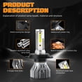 thumbnail image 2 of For Suzuki Vitara 2016 2017 2018 2019,1999 2000 2001 2002 2003 2004 2005 LED Headlight Bulbs 9003 H4 High and Low Beam 2pcs, 2 of 11