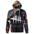 thumbnail image 6 of Dead by Daylight DBD Jacket Casual Oversized Hoodie Stylish Zipper Hooded Sweatshirt Warm Loose Outerwear S, 6 of 8