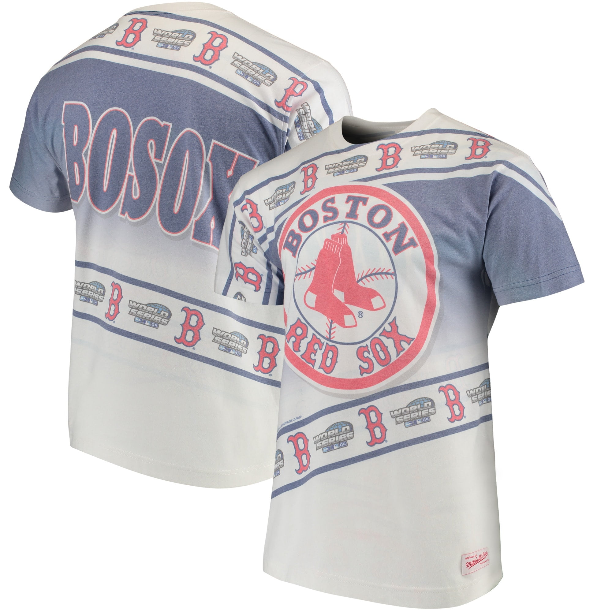 Boston Red Sox Mitchell Ness Wild Pitch T Shirt Navy White Walmart Com