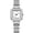 Silver, variant on Gold Watches for Women, Square Case, Easy Reader, Stainless Steel Band, 30m Waterproof Quartz Watch