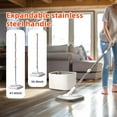 thumbnail image 3 of Spin Mop and Bucket Set with Self Separation System 360° Spinning Self-Wringing, Square Clean Mop and Bucket with Wringer (Spin Mop and Bucket Set-2Pads), 3 of 15