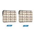 thumbnail image 6 of FORMRS 13"-13.3" Laptop Sleeve Protective Case Soft Carrying Quilted Computer Bag Cover, Cream Plaid, 6 of 6