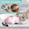 thumbnail image 6 of Olurrsia Cat Bathing Bag Adjustable Cat Grooming Net Bag Anti-bite & Anti-Scratch Cat Bath Washing Restraint Bag, Breathable Mesh Cat Grooming Bag for Shower, Nail Trimming, Injection, 6 of 7