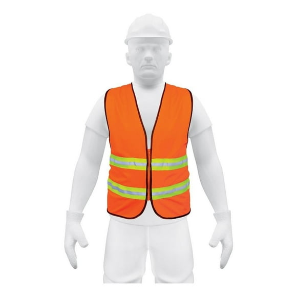 Chaleco De Seguridad Con Cierre Naranja Truper TRUPER CHS-600N