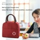 thumbnail image 4 of Bolsa de almuerzo impermeable con parche, refrigerador con aislamiento térmico, caja Bento (rojo) Ehuebsd Libre de BPA, 4 of 4