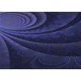 thumbnail image 1 of Ahgly Tapis Rectangulaire Lavable en Machine Intérieur Transitionnel Bleu Nuit, 5 Pieds x 7 Pieds, 1 of 7