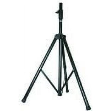 Mr DJ SS350 Pro Universal Folding Tripod DJ PA Home On Stage Speaker Light Stand Adjustable 6.6' Height, Black