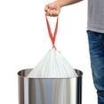 thumbnail image 3 of (2 pack) Qualiazero 21 Gallon Drawstring Trash Bag, 90 Pack, Unscented, 3 of 8