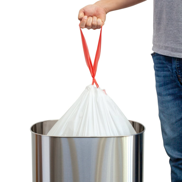  ZCVAcom 4~6 Gallon Drawstring trash bag, 90 Counts