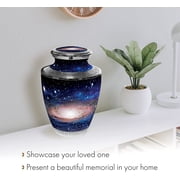Commemorative Cremation Urns Cosmic Galaxy Metal Urn Large for Human Ashes