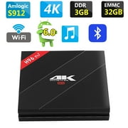H96pro Amlogic S912 Octa Core CPU 3+16G/32G TV Box Home Entertainment Device Smart TV Box with Wi Fi