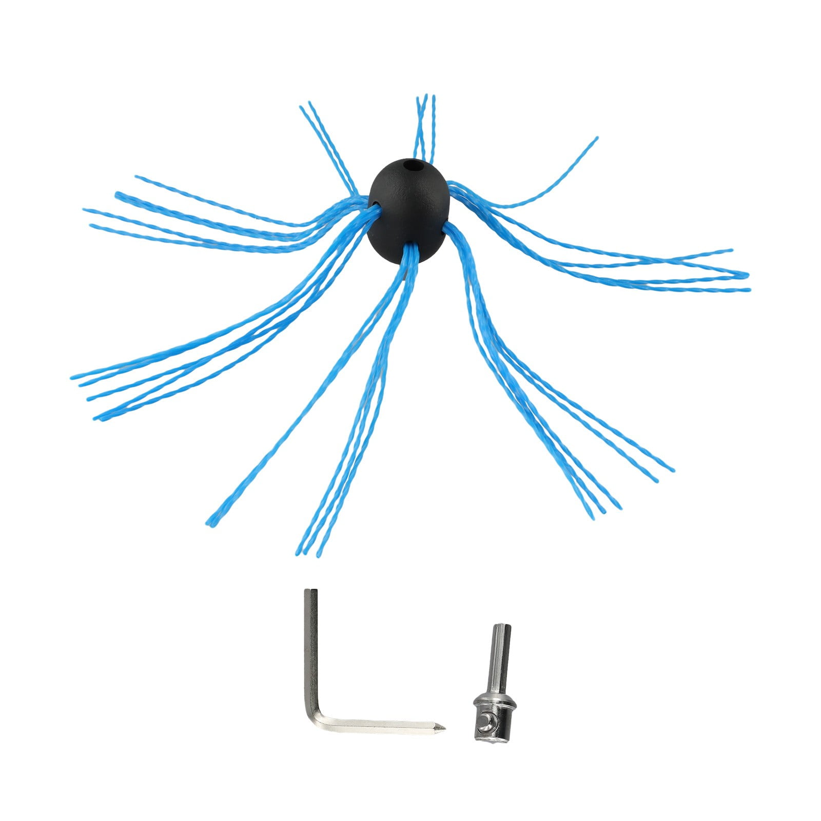 Chimney Pipe Brush Sweep Kit Nylon Chimney Brush Head Electric Drill Drive Sweeping Cleaning Tool For Fireplace Chimney