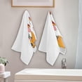thumbnail image 2 of Coolnut Cute Fall Gnome Hand Towels 2 PCS, Ultra Soft and Highly Absorbent, Autumnal Word Decorative Fingertip Towel for Home, Bathroom, Kitchen, 28.3"x14.4", 2 of 4