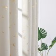 thumbnail image 4 of Deconovo Light Beige Graphic Prints Grommet Curtains, Room Darkening, 42 x 72 Inch, 2 Panels, 4 of 7