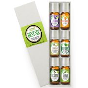 Best 6 Essential Oil Set 100% Pure, Best Therapeutic Grade Aromatherapy Gift Collection - 6/10 mL (Eucalyptus, French Lavender, Lemongrass, Peppermint Pharma Grade, Rosemary, Sweet Orange