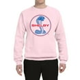 thumbnail image 2 of Wild Bobby, Shelby Cobra USA Logo Emblem Powered by Ford Motors, Cars and Trucks, Unisex Crewneck Graphic Sweatshirt, Light Pink, Medium, 2 of 4