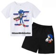 thumbnail image 3 of Nueva camiseta de Mario Sonic para niños, niñas y adolescentes, camisetas de manga corta de verano, camisetas casuales para niños con puntadas, conjunto de camisetas, 3 of 5
