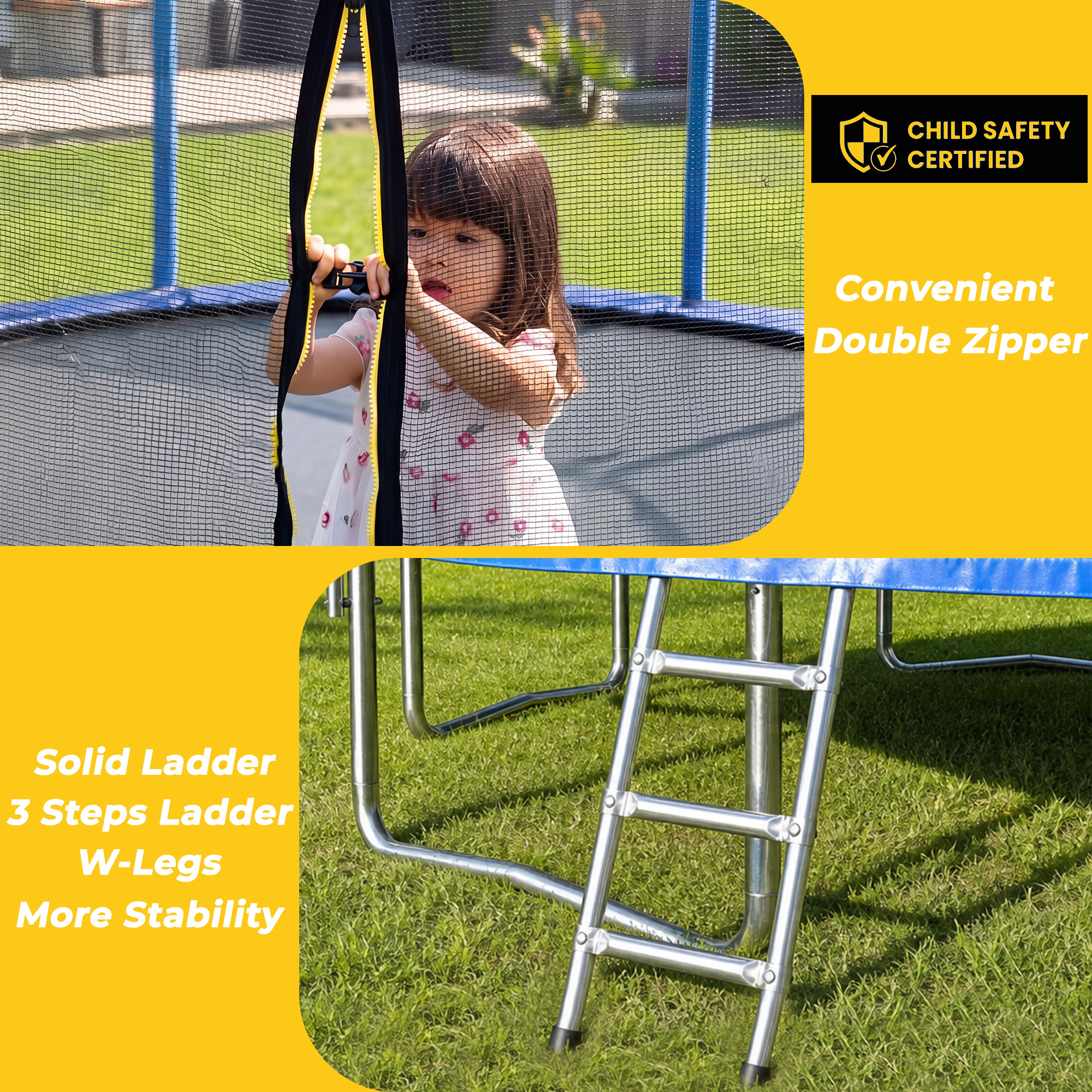 Mersco 14-Foot Trampoline with Safety Net photo 7