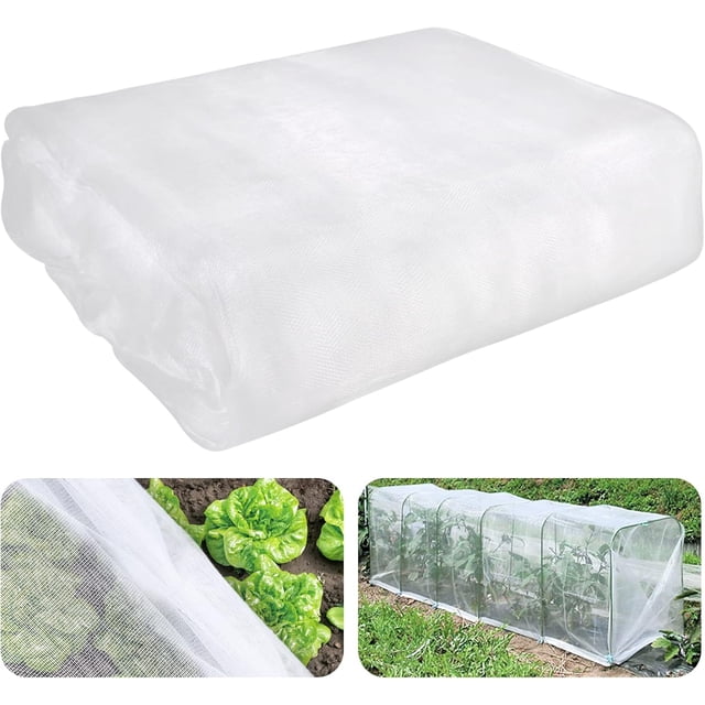 Malla de protección para jardín de material duradero, malla de protección ligera y ajustada para plantas durante todo el año (2 m x 5 m)