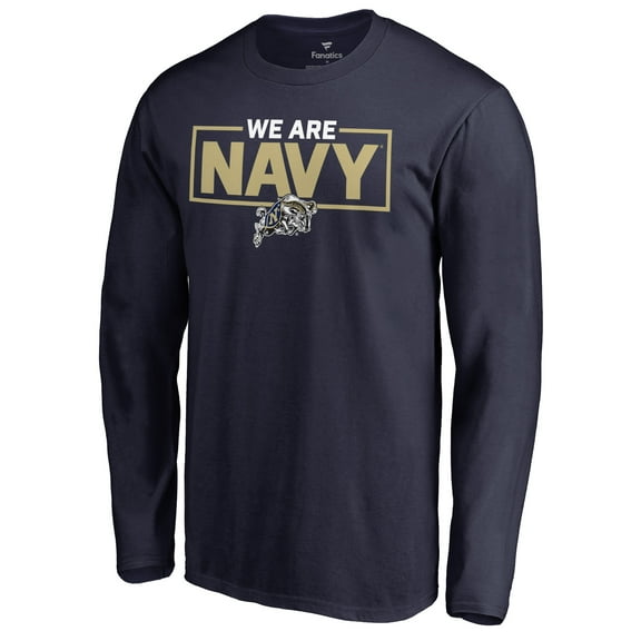 Men's Navy Navy Midshipmen We Are Icon Long Sleeve T-Shirt