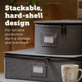 thumbnail image 4 of storageLAB Stemware Storage Cases (Gray, 5 Piece Hard Shell Set), 4 of 4