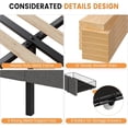 thumbnail image 4 of Modern Upholstered Bed Frame with Button Tufted Headboard, Noise Free Platform Bed with Storage Drawers - Heavy Duty Wooden Slats Support, No Box Spring Needed, 4 of 6