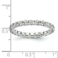 thumbnail image 4 of 14k White Gold Polished Size 9 Shared Prong 2 carat Diamond Complete Eternity Band, 4 of 5