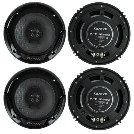 Kenwood KFC-1666S 6.5 Inch 300 Watt 2-Way Car Audio Door Coaxial Speakers - 4 (Best Door Speakers Without Amp)