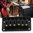 thumbnail image 4 of Hardtail Saddle Bridge, Easy Installation 78mm 6 String Electric Guitar Bridge Improve Sound Quality  For Replacement Silver,Black, 4 of 8