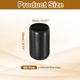 thumbnail image 2 of Uxcell 88Pcs Silicone End Caps, 8mm(5/16") ID 18mm(11/16") Height Round Screw Thread Protectors Flexible Screw Bolt Covers Caps for Metal Tube Rod Bolt, Black, 2 of 7