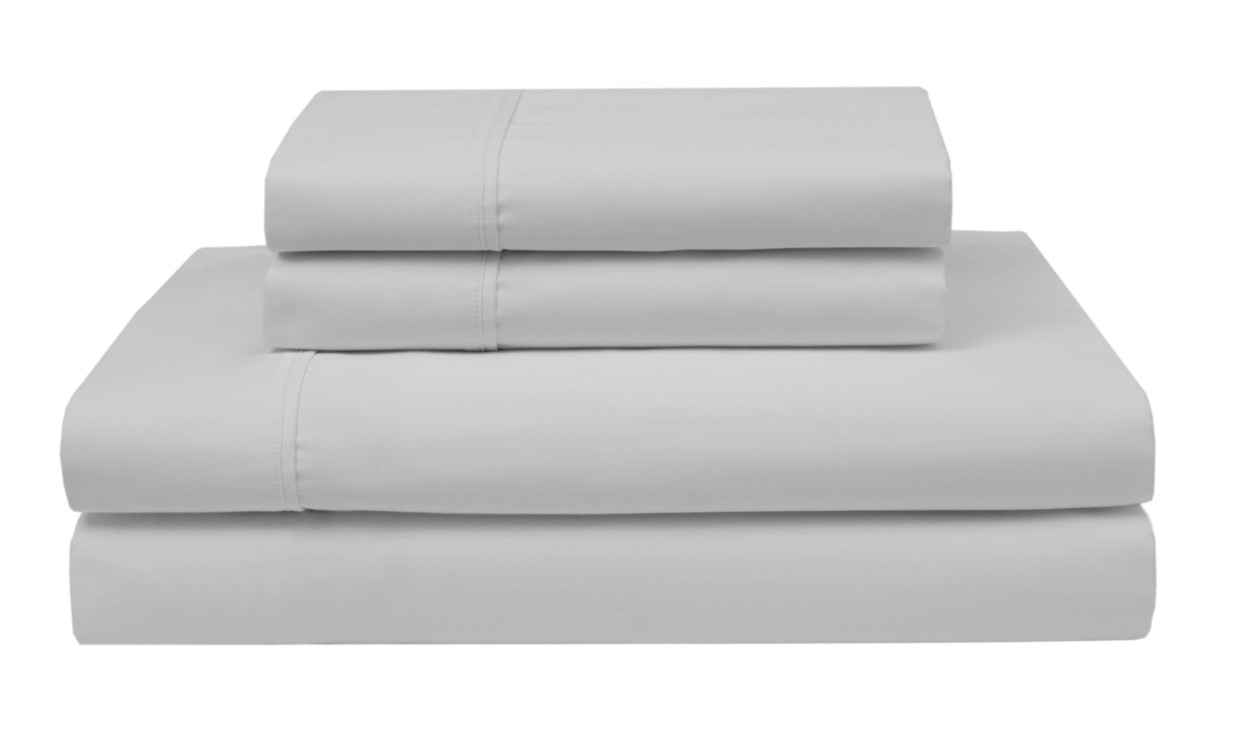 420 Thread Count 100 Cotton Wrinklefree Sheet Set, King, White