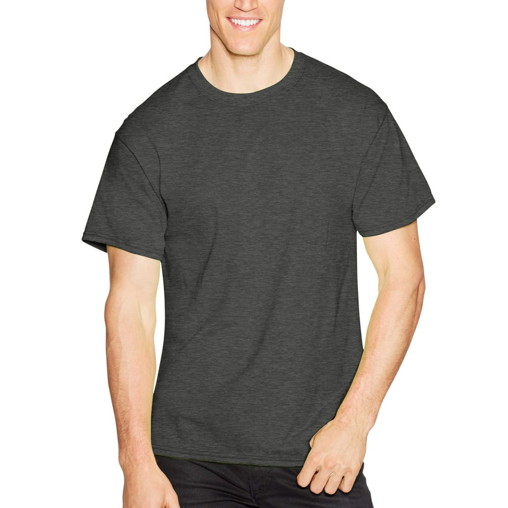 Hanes - Hanes Men's EcoSmart Short Sleeve T-shirt (4-pack) - Walmart ...