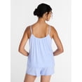 thumbnail image 4 of Joyspun Women’s Modal-Blend Ruffle Trim Cami and Shorts Sleepwear Set, 2-Piece, Sizes XS-3X, 4 of 6