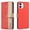 Red, variant on Allytechgroup Shockproof Floral Cutout PU Leather Wallet Case Back Cover Cell Phone Case for Apple iPhone 11, Black