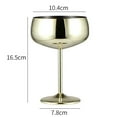 thumbnail image 7 of Shoreew Wine Glass Stainless Steel Wide-mouth Comfortable Grip Bend-resistant Durable Champagne Coupe Glasses, 7 of 7