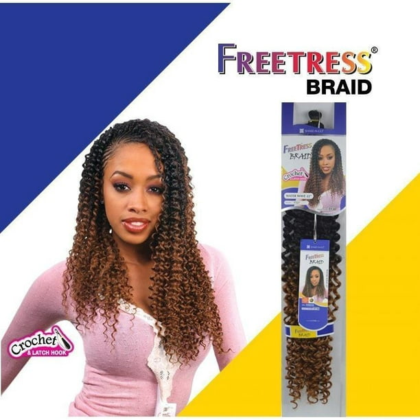 FreeTress Synthetic Hair Crochet Braids Water Wave 22" 