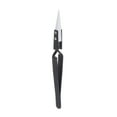 thumbnail image 1 of Precisión Inversa Cerámica Pinza 5.59"x0.35" Recta Punta Calor Resistente No Conductor para Electrónica Soldadura Herramienta, Negro, 1 of 6