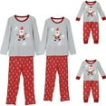thumbnail image 3 of Family Matching Christmas Snowman Pajama Sets Cute Snowman Print Long Sleeve Parent-Child Outfit Sleepwear Home wear, 3 of 6